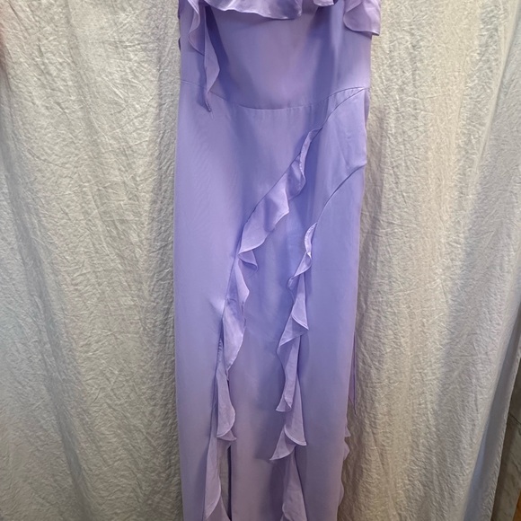 Azazie - Lilac Ruffled Dress - Picture 2 of 3